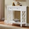 Alaterre Furniture Coventry 32" Wood Entryway/Console/Sofa Table with Drawer and Shelf ANCT18WH - alternate 4